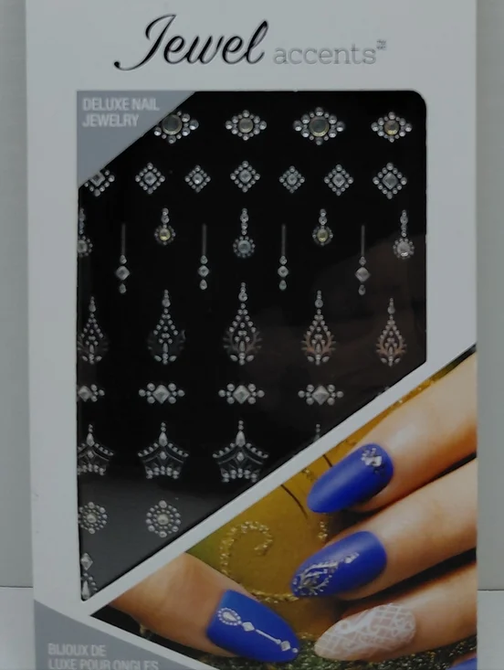 NWT Dashing Diva, Sally Hansen and Kiss Jewel Accent Nail Stickers for home mani - Picture 6 of 9